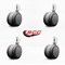 Service Caster 3'' Gray Heavy Duty Floor Safe Twin Wheel Caster 1/2'' Threaded Stem , 4PK SCC-TS02S75-TPR-GRY-121310-4 - alternate 2